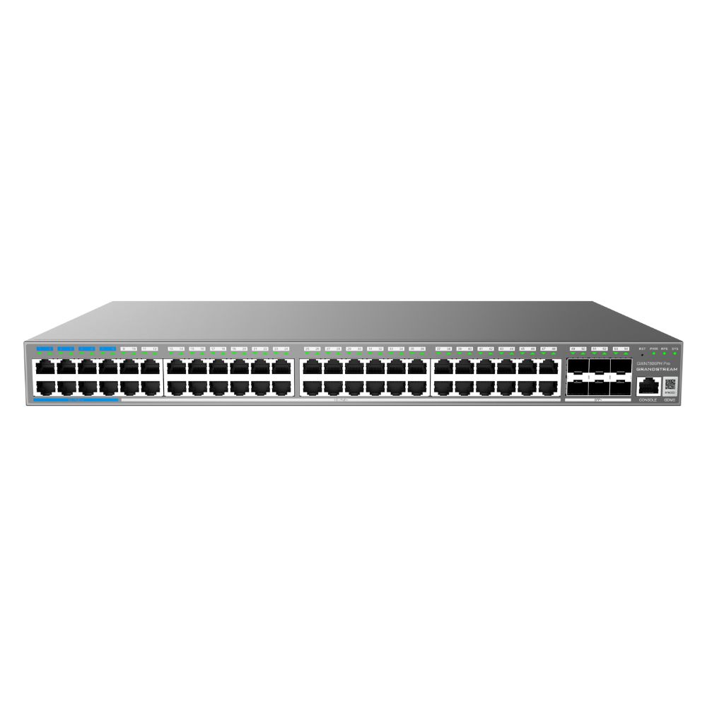 Grandstream GWN7806PH Pro - L2++ Managed 48 Port PoE Switch - Enterprise 